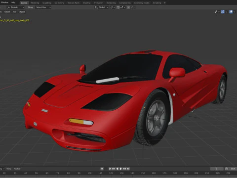 1993 McLaren F1 3D Model