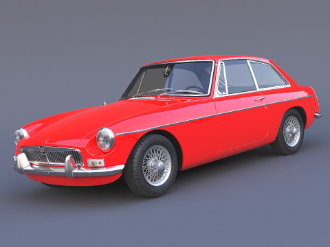 1965 MG MGB GT 3D Modell