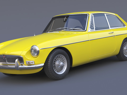 1965 MG MGB GT Modelo 3D