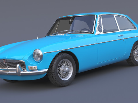 1965 MG MGB GT Modelo 3D