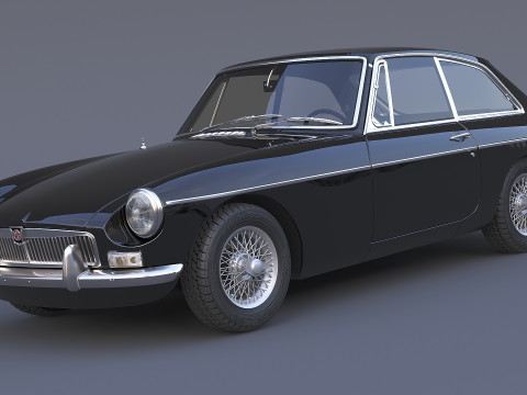 1965 MG MGB GT Modelo 3D