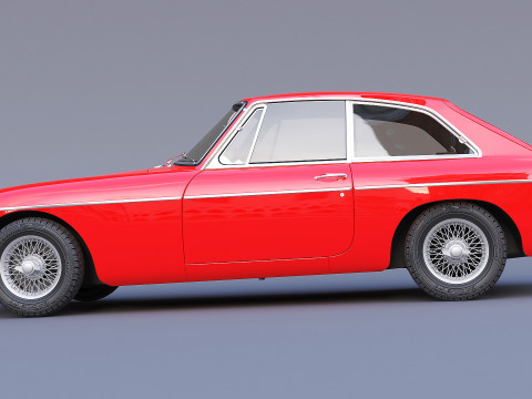 1965 MG MGB GT Modelo 3D