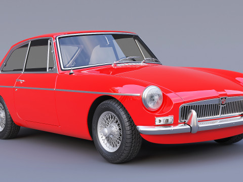 1965 MG MGB GT Modelo 3D