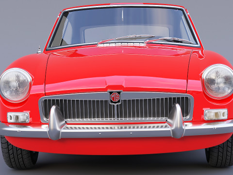 1965 MG MGB GT Modelo 3D