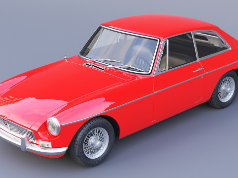 1965 MG MGB GT Modelo 3D