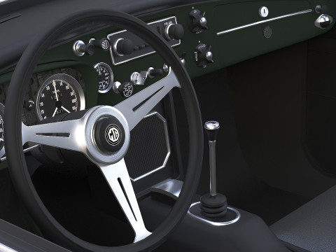 1965 MG MGB GT Modelo 3D