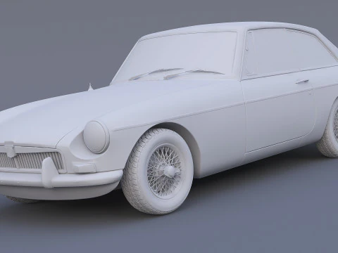 1965 MG MGB GT 3D Model