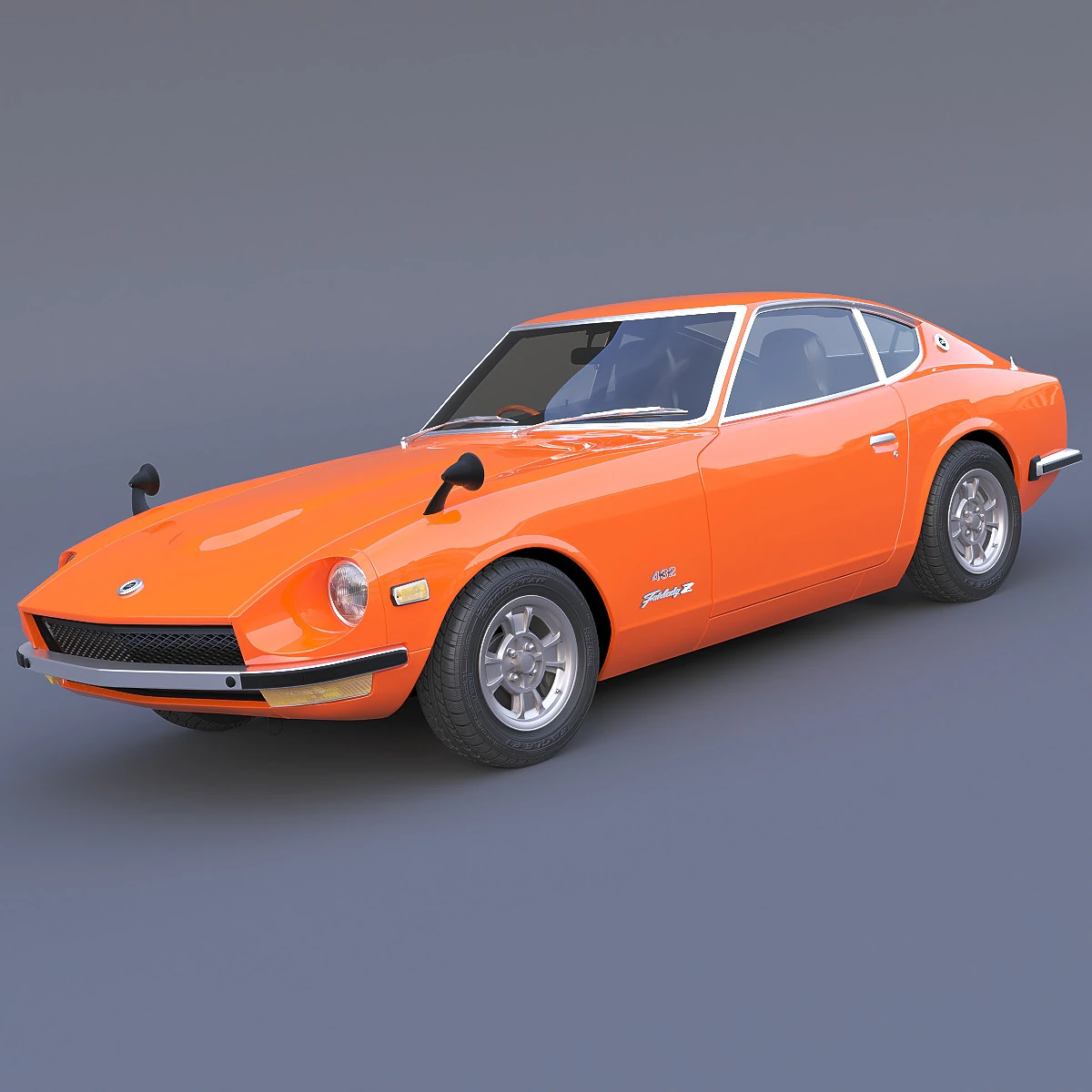 1969 Nissan Fairlady Z 432 3D Model .c4d .max .obj .3ds .fbx .stl .blend