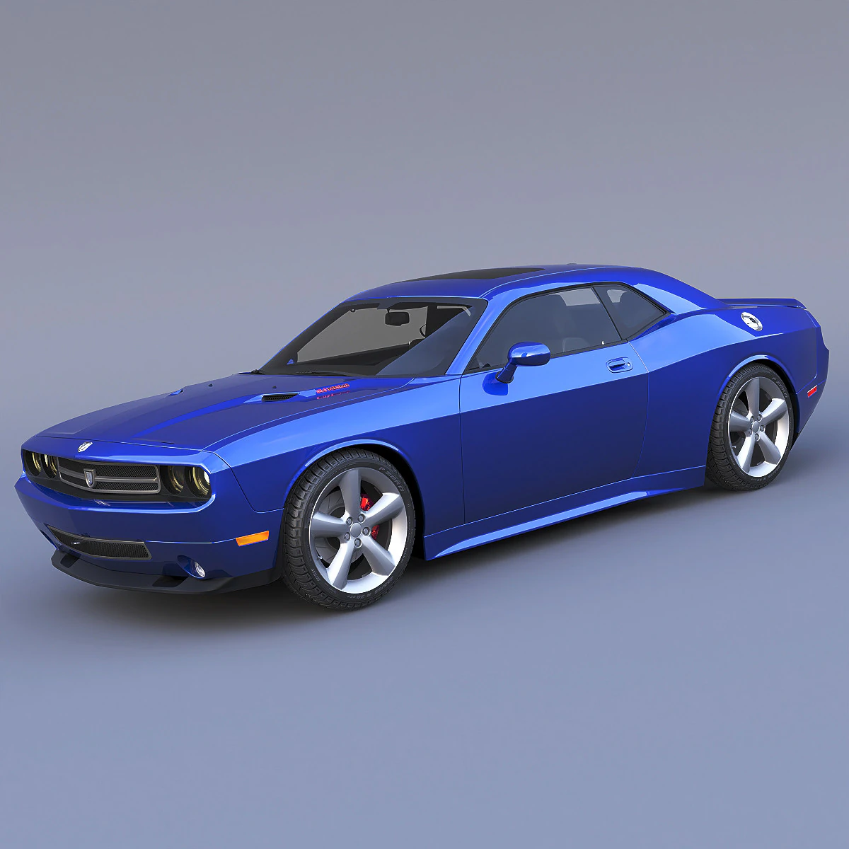 2010 Dodge Challenger SRT8 Quinton 3D Model .c4d .max .obj .3ds .fbx .stl .blend 