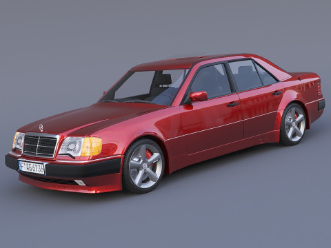 Mercedes-Benz W124 E500 3D Model