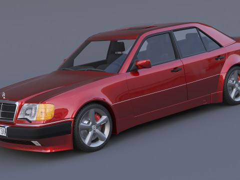 Mercedes-Benz W124 E500 3D Model