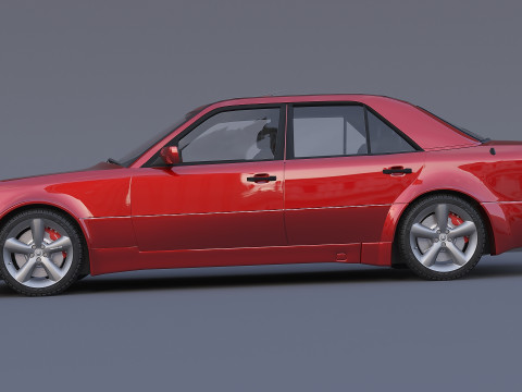 Mercedes-Benz W124 E500 3D Model