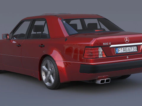 Mercedes-Benz W124 E500 3D Model