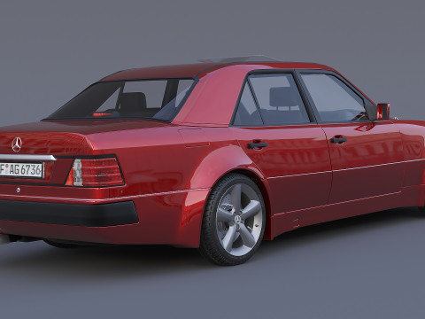 Mercedes-Benz W124 E500 3D Model
