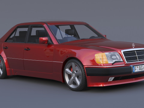 Mercedes-Benz W124 E500 3D Model