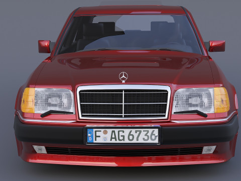 Mercedes-Benz W124 E500 3D Model