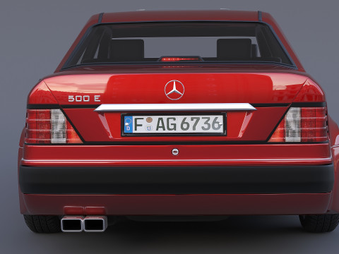 Mercedes-Benz W124 E500 3D Model
