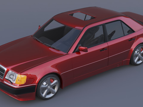 Mercedes-Benz W124 E500 3D Model