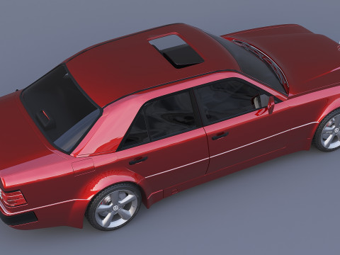 Mercedes-Benz W124 E500 3D Model
