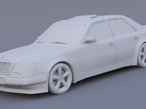 Mercedes-Benz W124 E500 3D Model