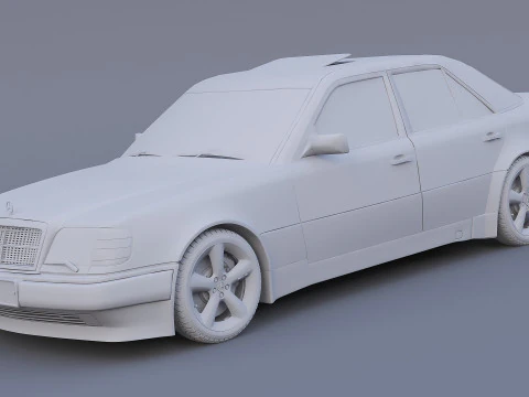 Mercedes-Benz W124 E500 3D Model