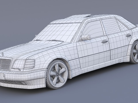 Mercedes-Benz W124 E500 3D Model