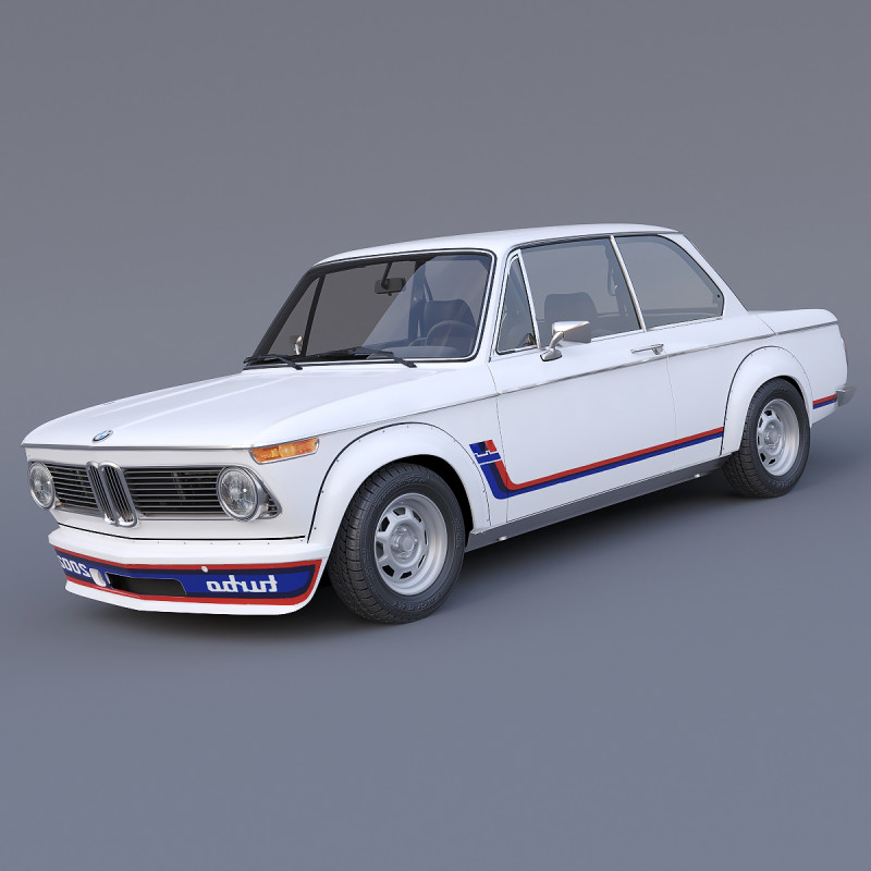 1973 B 2002 Turbo 3D Model .c4d .max .obj .3ds .fbx .stl .blend 
