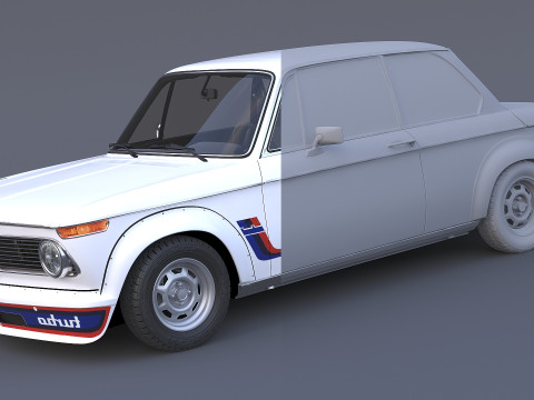 1973 B 2002 Turbo 3D Model