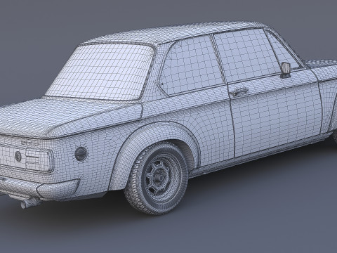 1973 B 2002 Turbo 3D Model