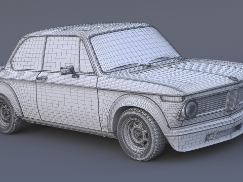 1973 B 2002 Turbo 3D Model