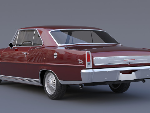1966 Chevrolet Nova SS 3D Model