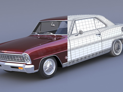 1966 Chevrolet Nova SS 3D Model