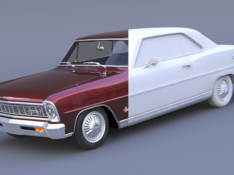 1966 Chevrolet Nova SS 3D Model