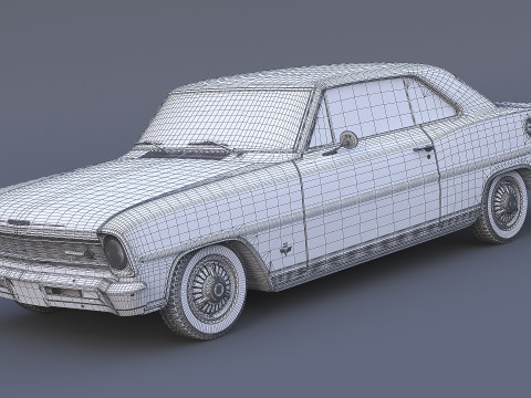 1966 Chevrolet Nova SS 3D Model