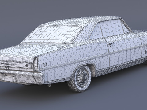 1966 Chevrolet Nova SS 3D Model