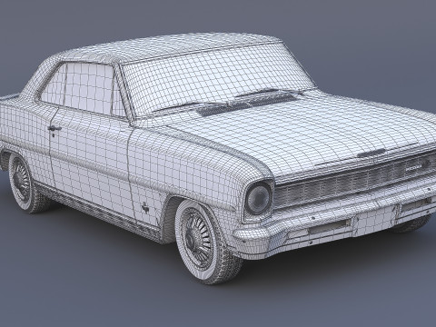 1966 Chevrolet Nova SS 3D Model