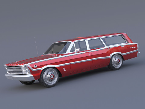 1966 कंट्री स्क्वॉयर 3D मॉडल