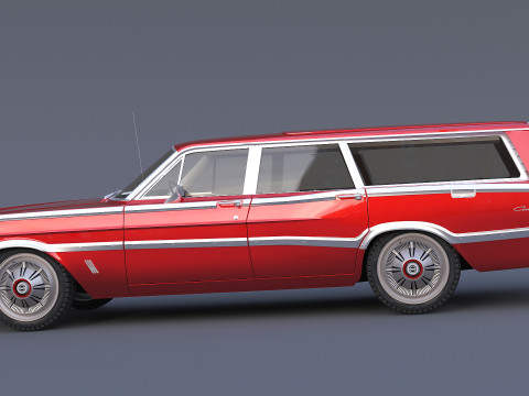 1966 Country Squire 3D Model