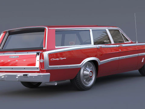 1966 Country Squire 3D Model