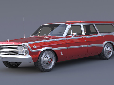 1966 Country Squire 3D Model