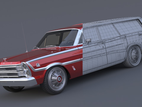 1966 Country Squire 3D Model