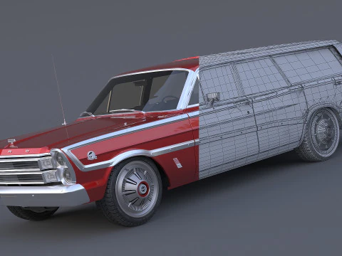 1966 Country Squire 3D Model