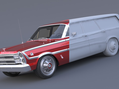 1966 Country Squire 3D Model