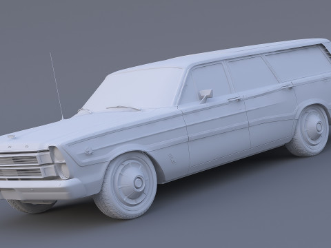 1966 Country Squire 3D Model