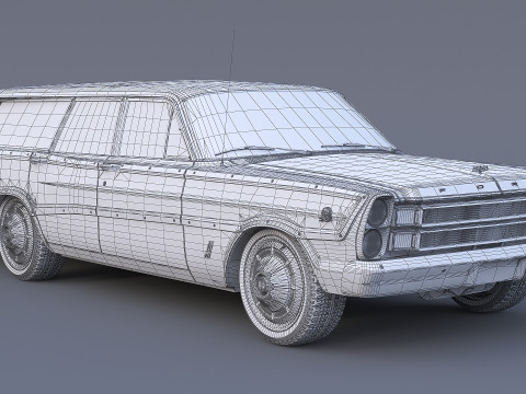1966 Country Squire 3D Model