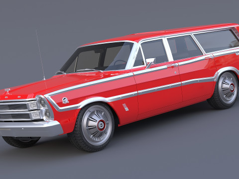 1966 Country Squire 3D Model