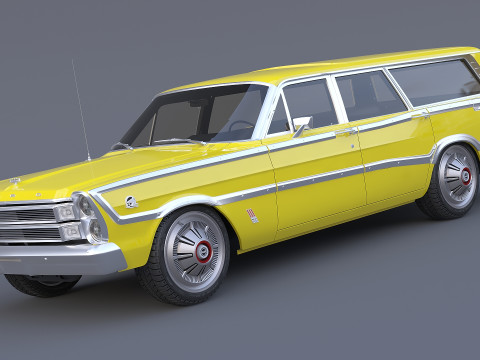1966 Country Squire 3D Model