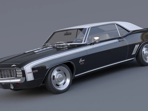 1969 Chevrolet Camaro SS Coupe 3D Model