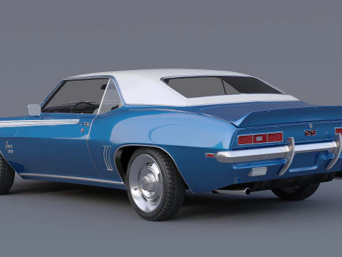 1969 Chevrolet Camaro SS Coupe 3D Model