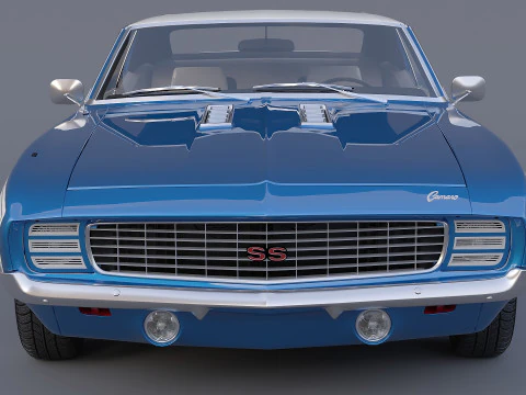 1969 Chevrolet Camaro SS Coupe 3D Model